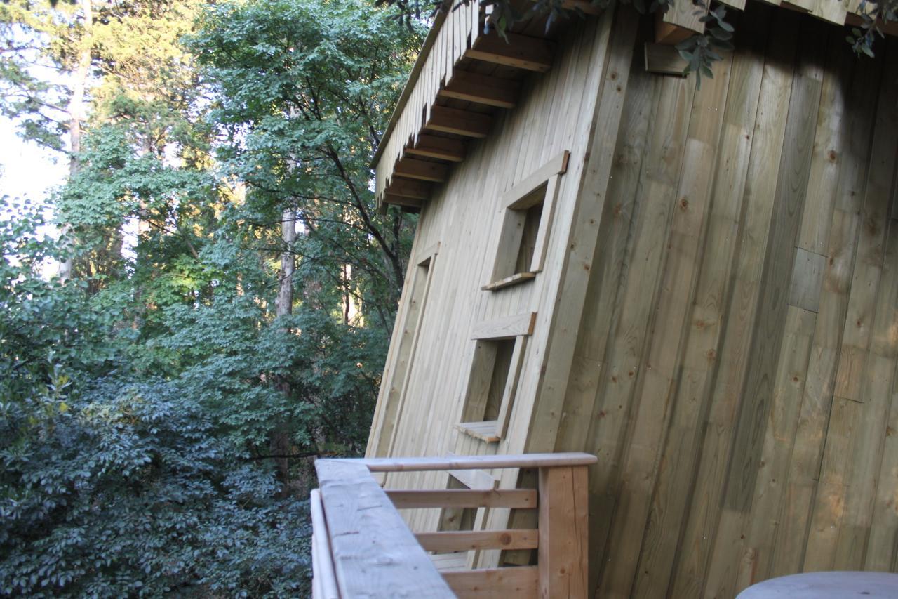 Les Cabanes Dans Les Bois Logis Hotel Villedubert Esterno foto