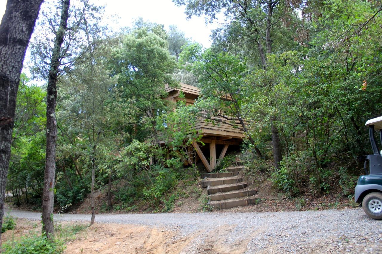 Les Cabanes Dans Les Bois Logis Hotel Villedubert Esterno foto