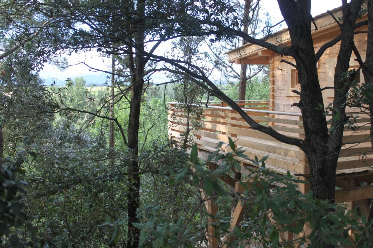 Les Cabanes Dans Les Bois Logis Hotel Villedubert Esterno foto