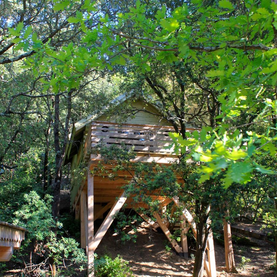 Les Cabanes Dans Les Bois Logis Hotel Villedubert Camera foto