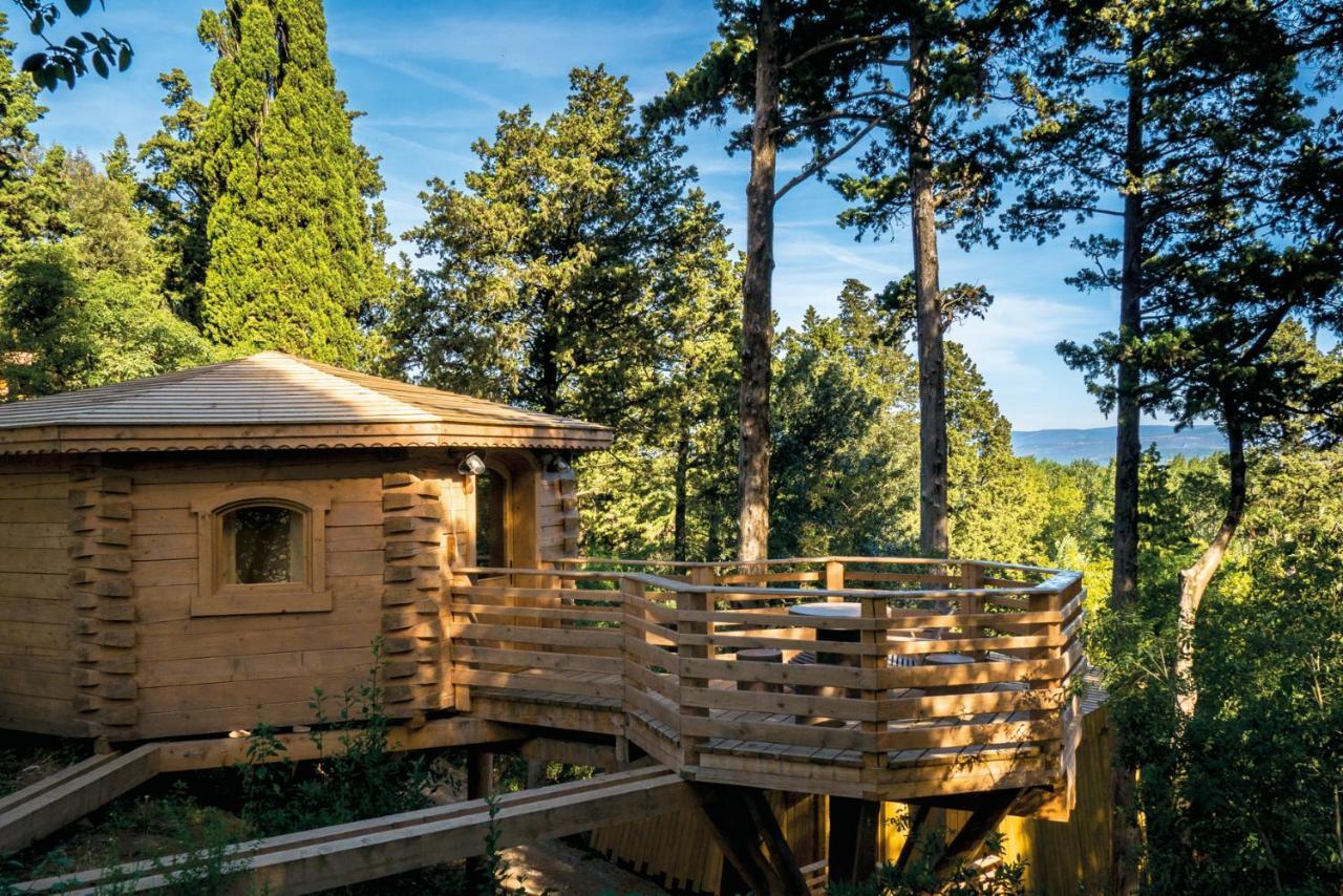 Les Cabanes Dans Les Bois Logis Hotel Villedubert Esterno foto