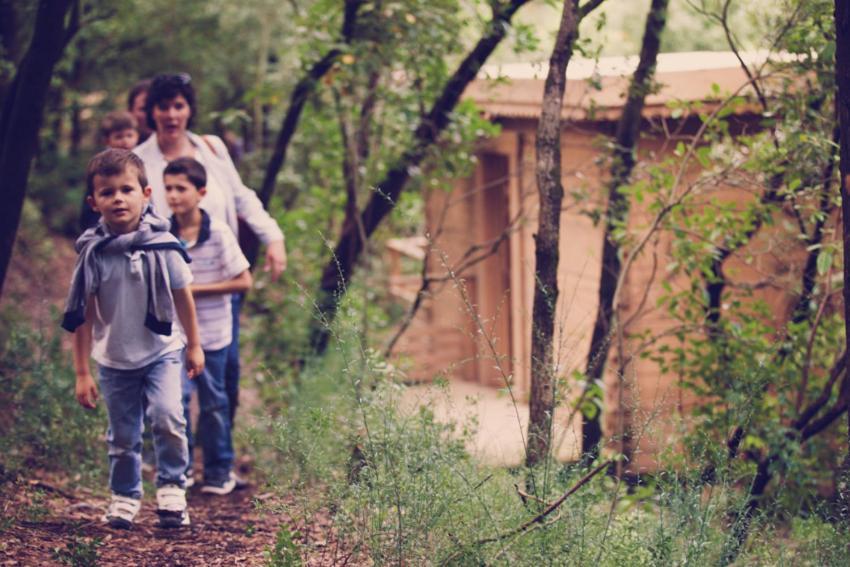 Les Cabanes Dans Les Bois Logis Hotel Villedubert Esterno foto